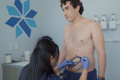 man-getting-CoolSculpting-prep